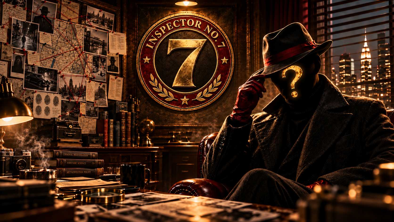 Inspector No. 7 in the evidence room